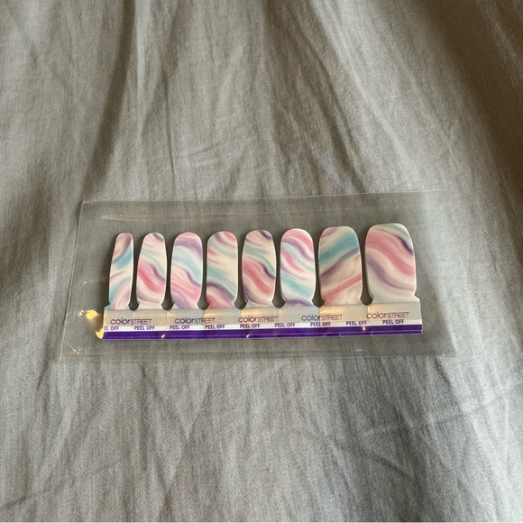 *Retired* Color Street: Cotton Candy Swirl | Pastel Pink Blue Duochrome Spring - Picture 3 of 14